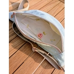 sac banane vert paillete doublure fleurs