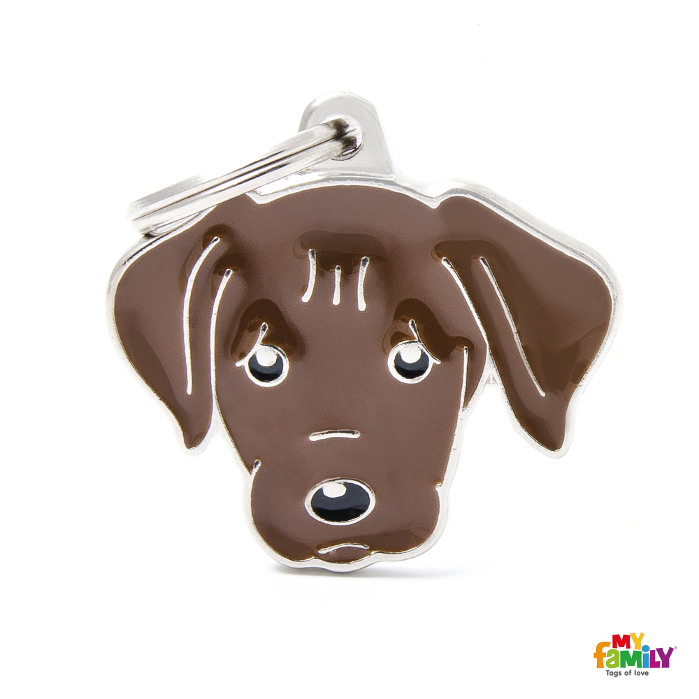 Médaille pour chien Labrador Chocolat Sellerie/Médailles Korridog