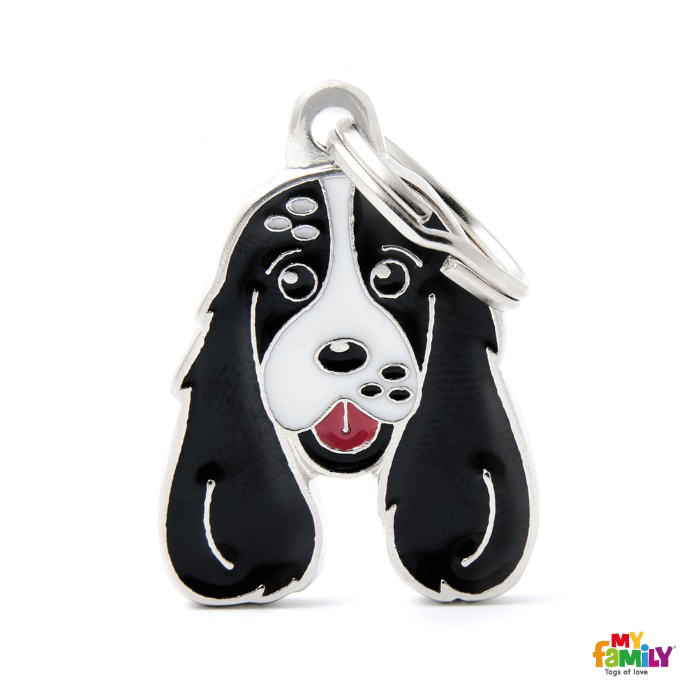 0027539_black-and-white-english-cocker-dog-tag