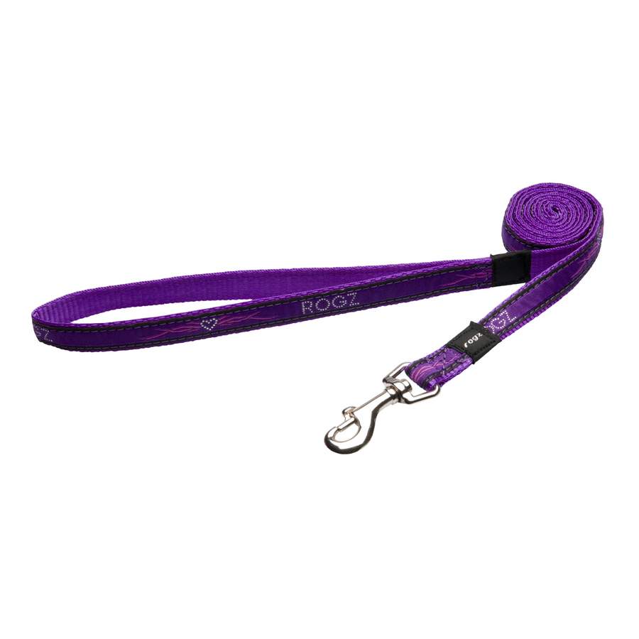 3422-Rogz_Fancy_Dress_Scooter_dog_lead_140cm_Medium___Purple_Chrome
