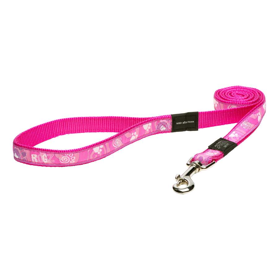 10219-Rogz_Fancy_Dress_Beach_Bum_dog_lead_140cm_Large___Pink_Paws