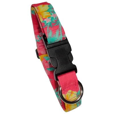 Collier Palmiers Rose - Beach Dog