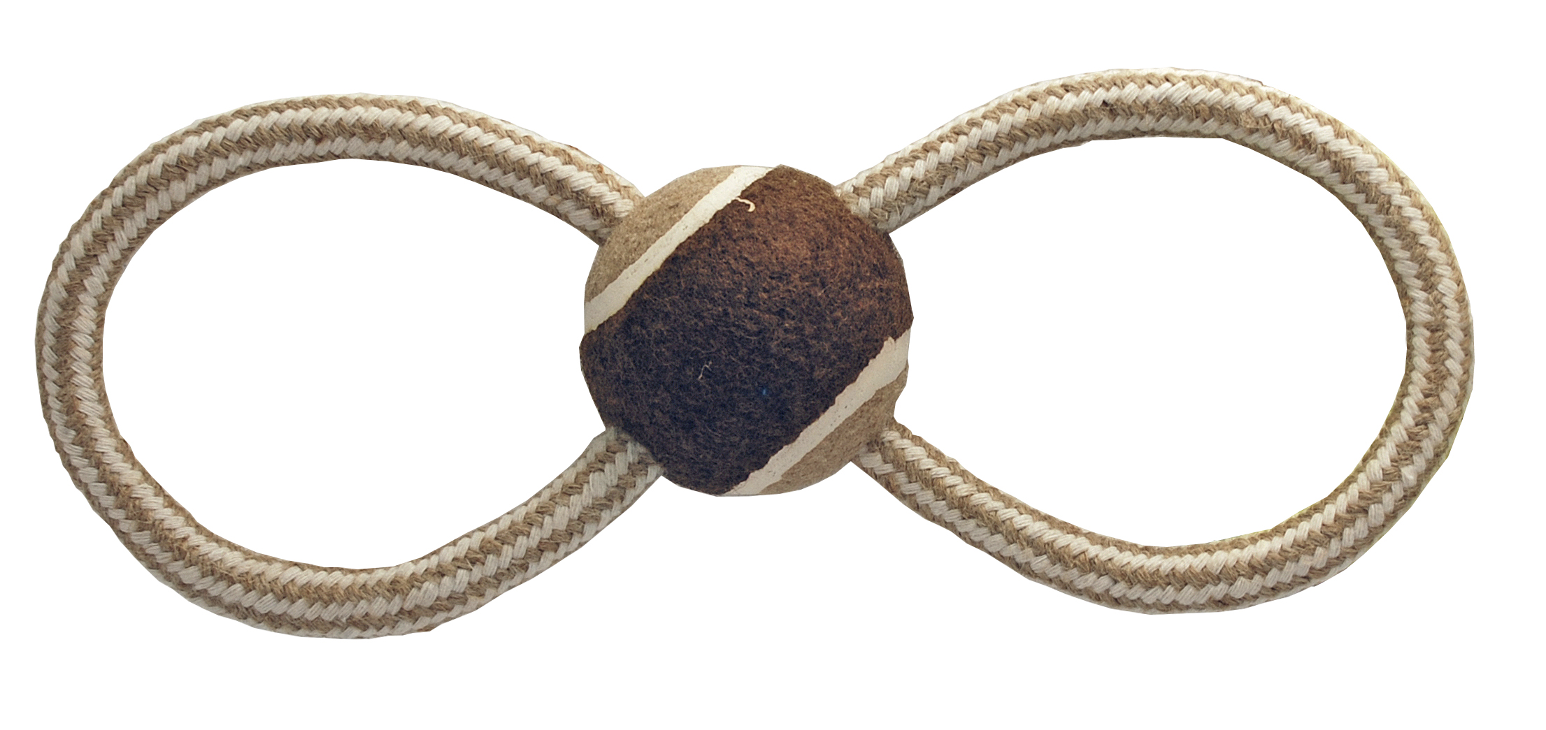 Jouet en Corde coton en forme de nœud avec balle