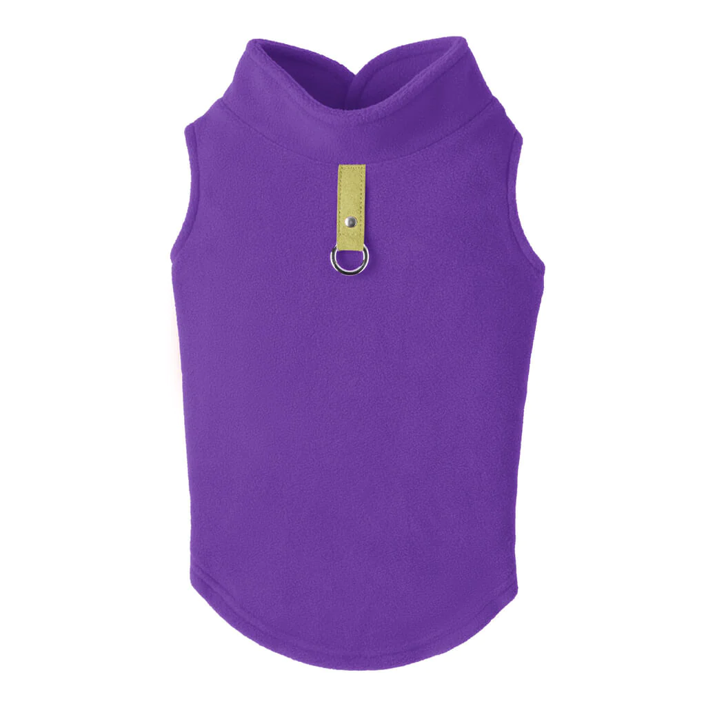 gooby-lavender-fleece-vest-with-green-tag-back-view-1024x1024px