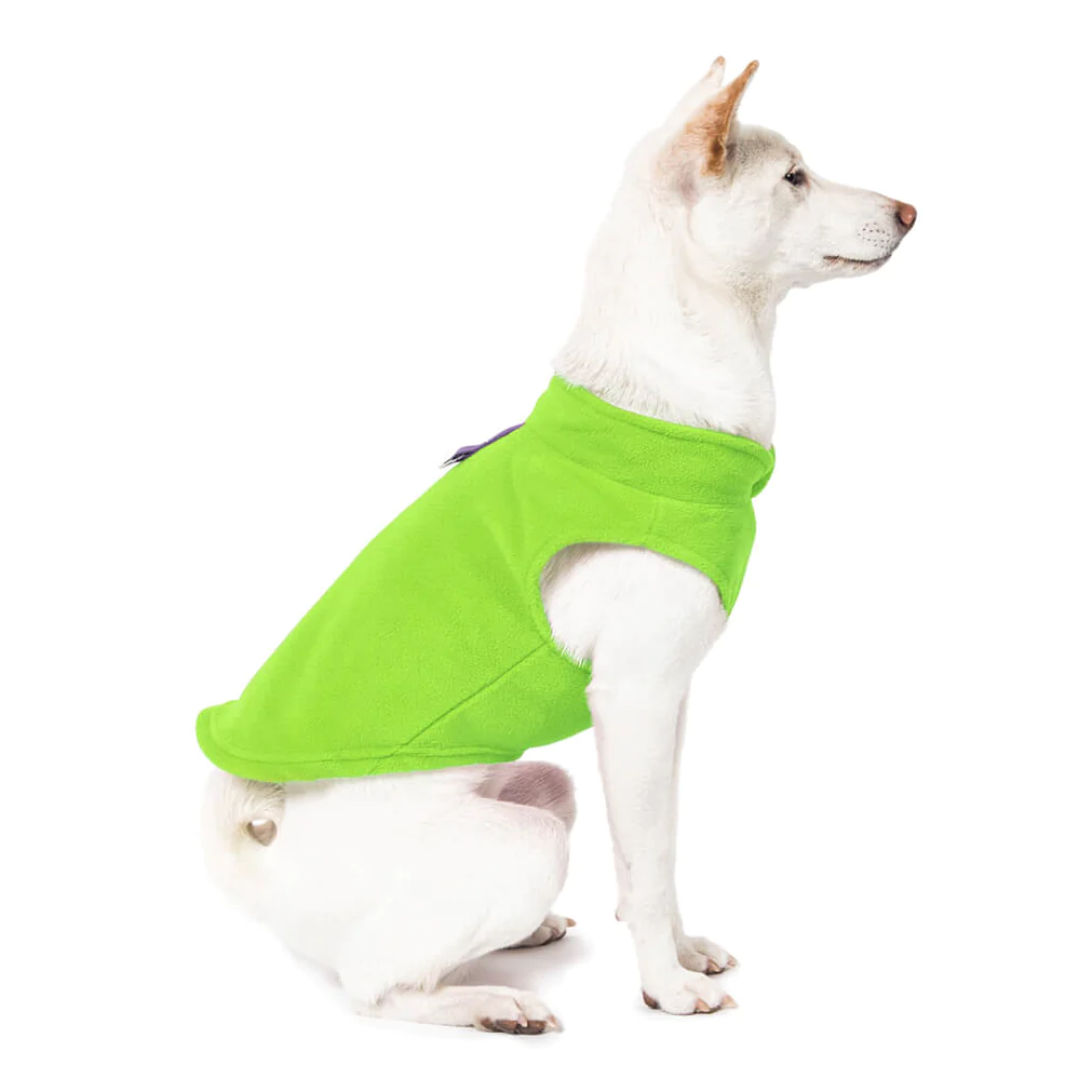 a-shiba-inu-wearing-gooby-lime-fleece-vest-sitting-down-facing-right-side-view-1024x1024px