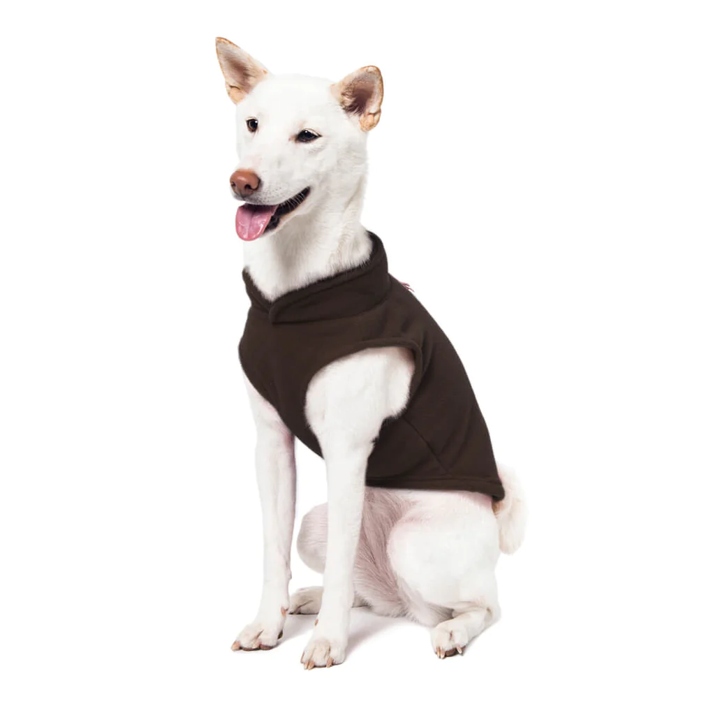 a-shiba-inu-wearing-gooby-brown-fleece-vest-sitting-down-and-smiling-side-45-degrees-view-1024x1024px