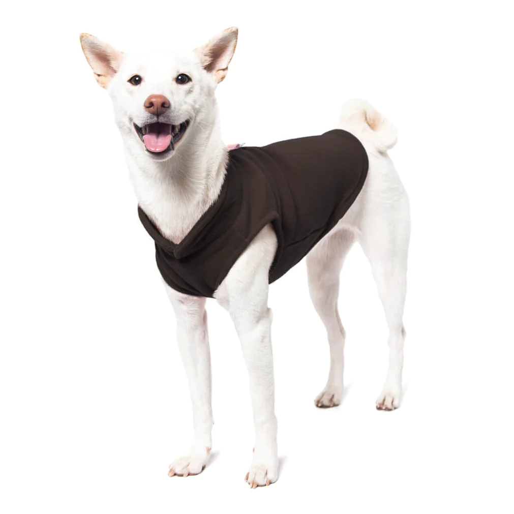 a-shiba-inu-wearing-gooby-brown-fleece-vest-standing-up-side-45-degrees-view-1024x1024px