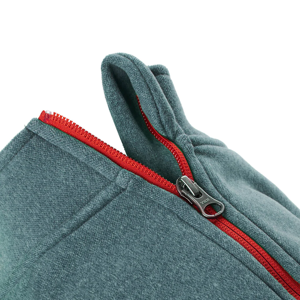 gooby-turquoise-zip-up-microfiber-fleece-zipper-detailed-view-1024x1024px