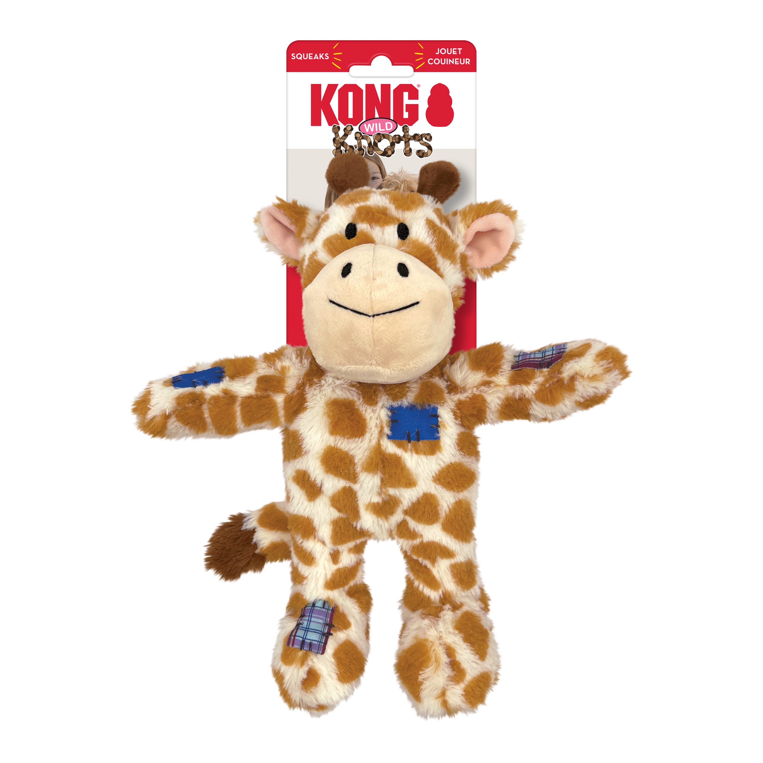 Peluche douce ours avec corde nouée pour chien KONG Knots