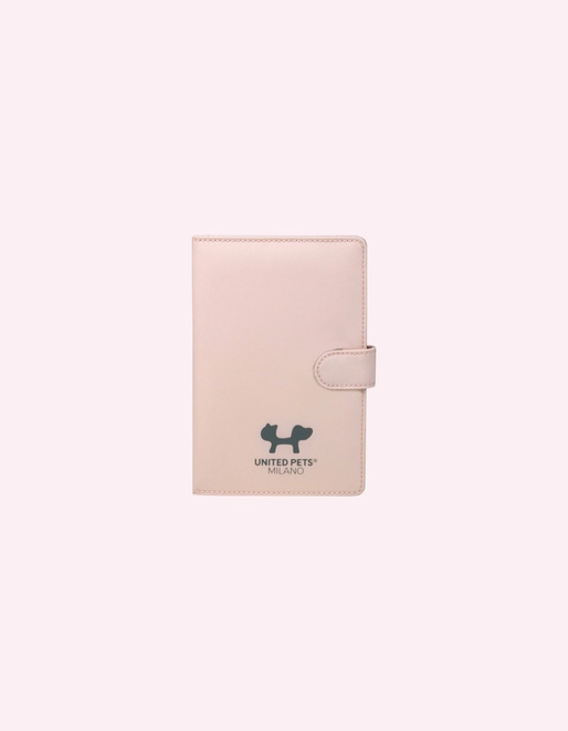 Porte-carnet de santé avec 2 poches intérieures rose