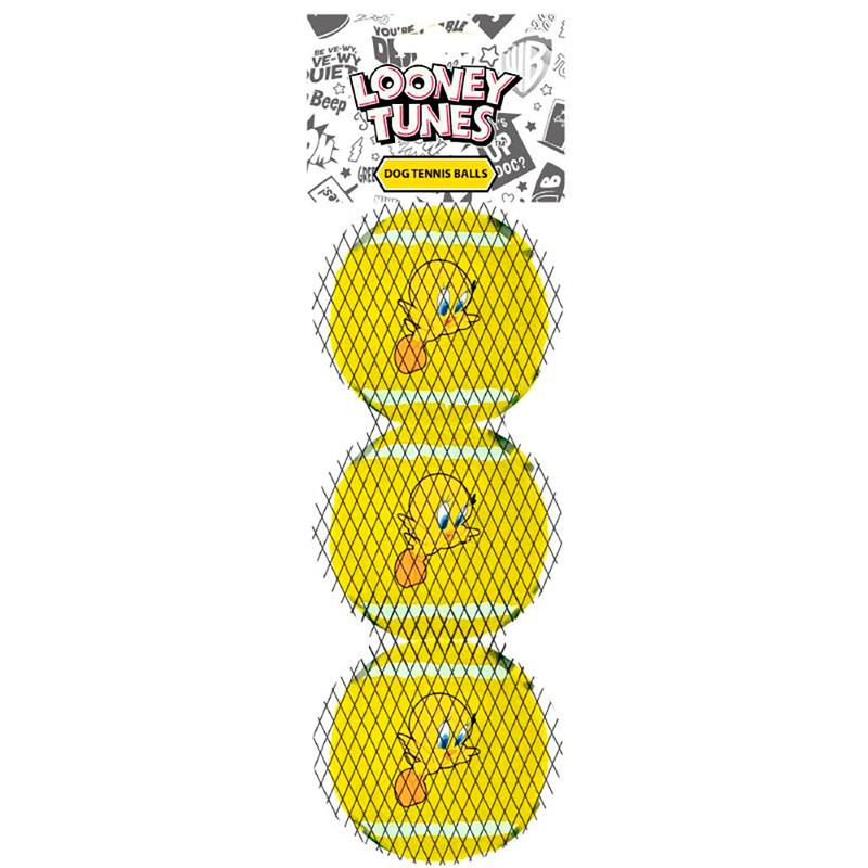 Lot de 3 balles de tennis Titi le Canari - Looney Tunes - Buckle-Down