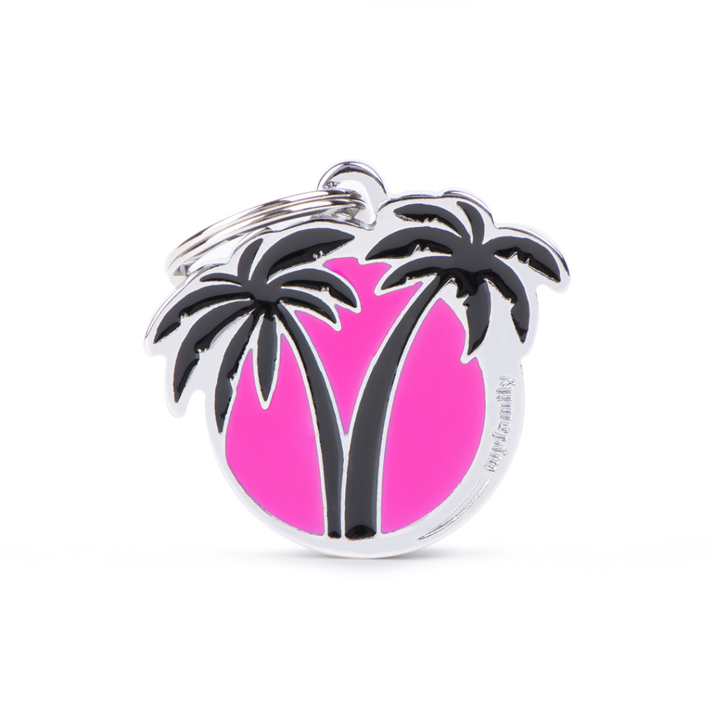 medaille-charms-palmes-fuchsia