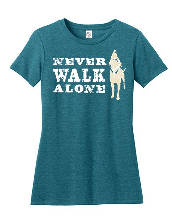 Tee shirt Never Walk Alone pour femme - Dog Is Good