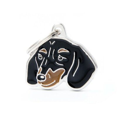 medaille-friends-teckel-noir-marbre