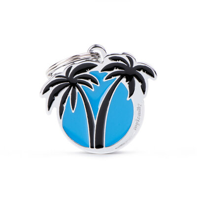 medaille-charms-palmes-bleues