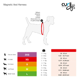 curli_Magentic_Vest_Harness_Size_Chart