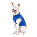 a-shiba-inu-wearing-gooby-deep-blue-fleece-vest-sitting-down-and-smiling-side-45-degrees-view-1024x1024px