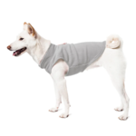 a-shiba-inu-wearing-gooby-gray-fleece-vest-standing-up-side-view-1024x1024px