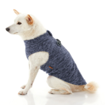 gooby-office-dog-loki-a-white-shiba-inu-wearing-gray-zip-up-fleece-vest-sitting-down-side-view-1024x1024px