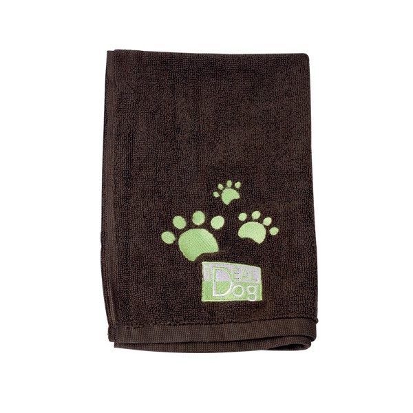 lot-de-2-serviettes-microfibre-idealdog-marron