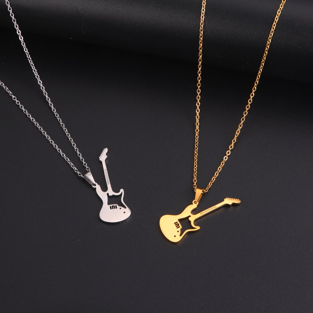 Skyrim-collier-avec-pendentif-de-guitare-Hip-Hop-pour-femmes-et-hommes-Punk-Rock-cha-ne