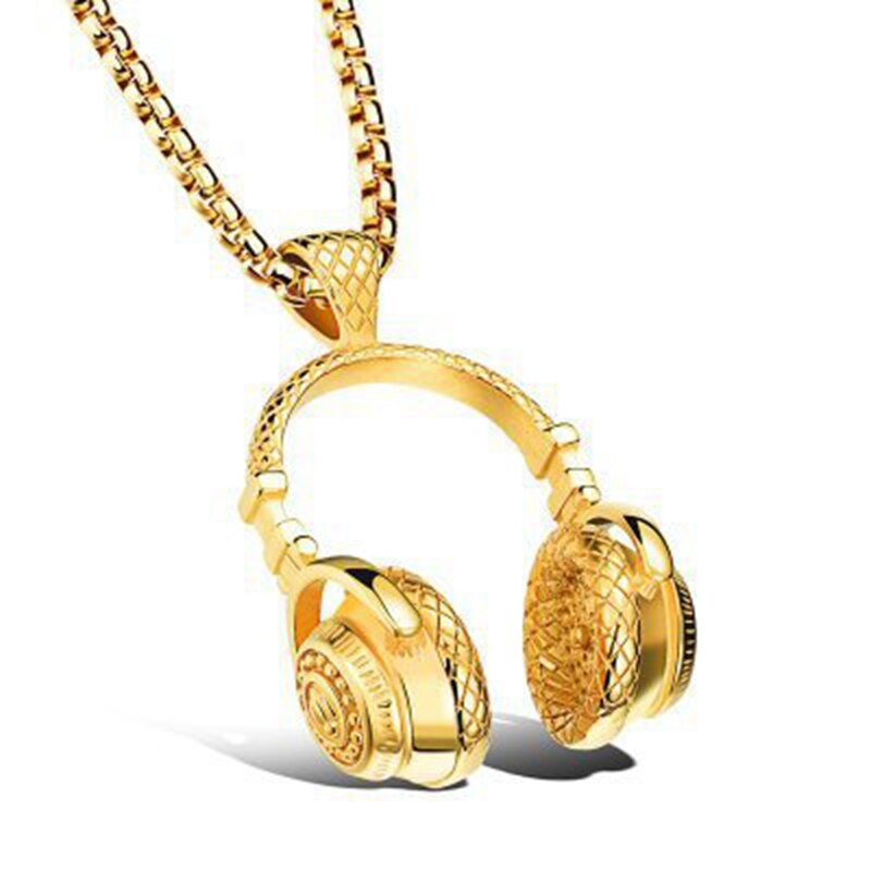 Collier-de-musique-r-tro-pendentif-pour-casque-d-coute-pour-Couple-Hip-Hop-loisirs-Art