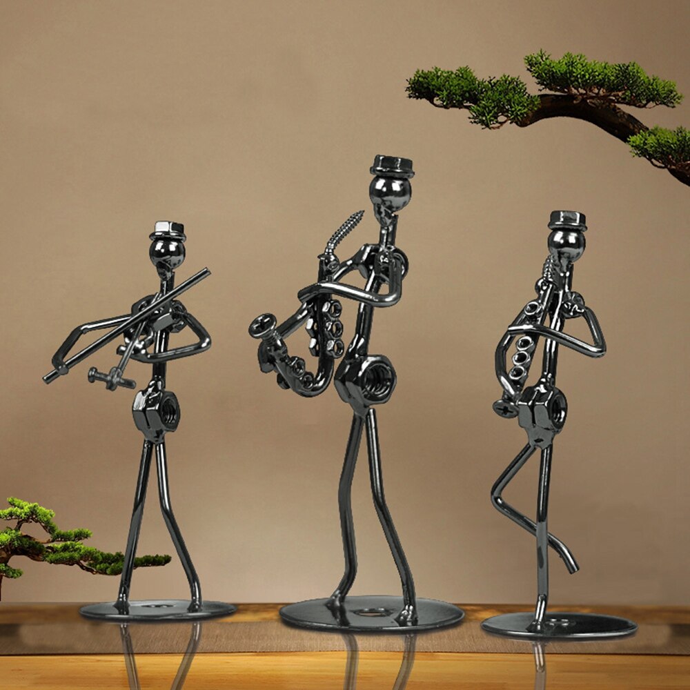 Figurine miniature musique : Figurine trompette en bois