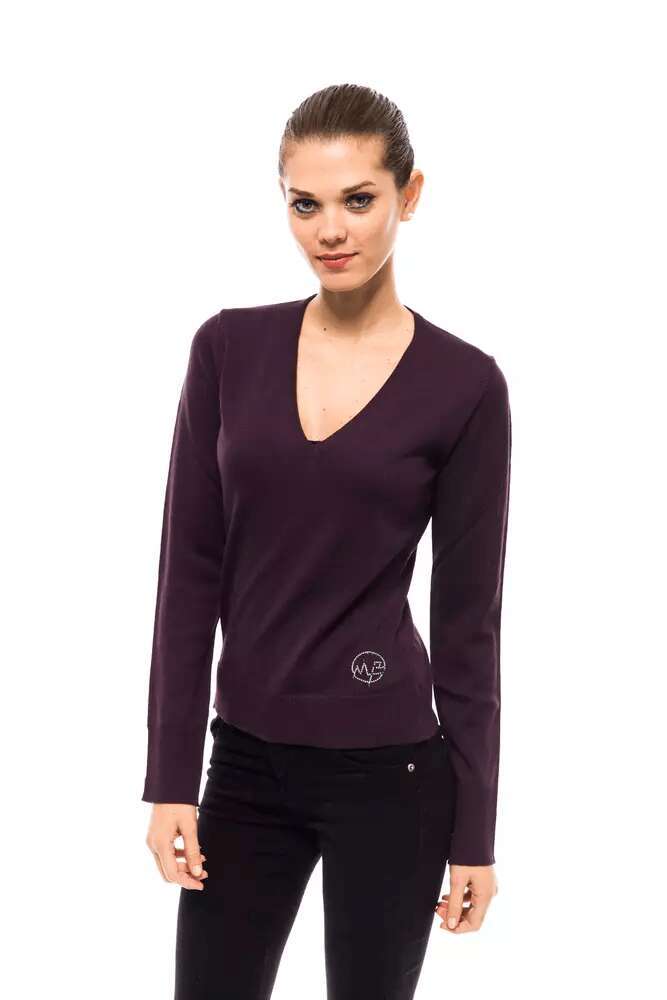 Pull en laine violet pour femme 4110744