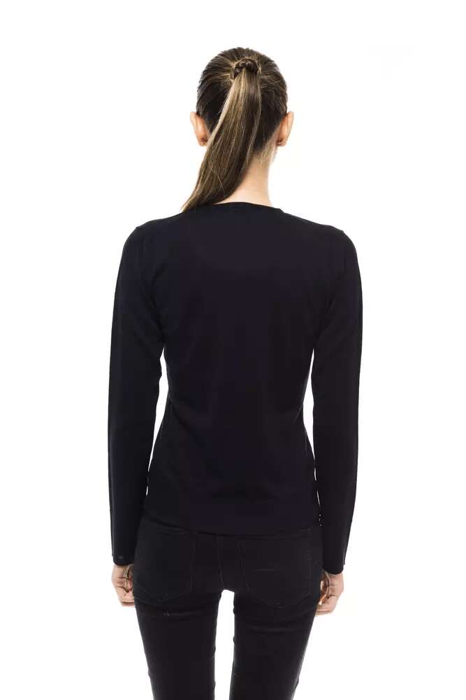 Pull en laine bleue pour femme 4110893