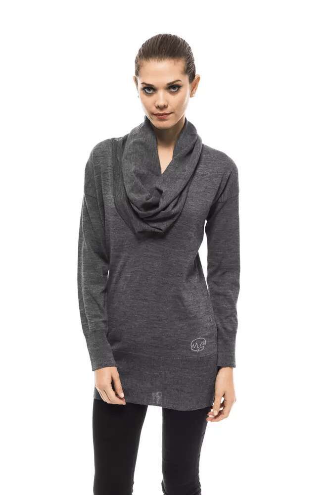 Pull en laine grise pour femme 4110729