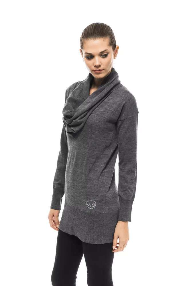 Pull en laine grise pour femme 4110776