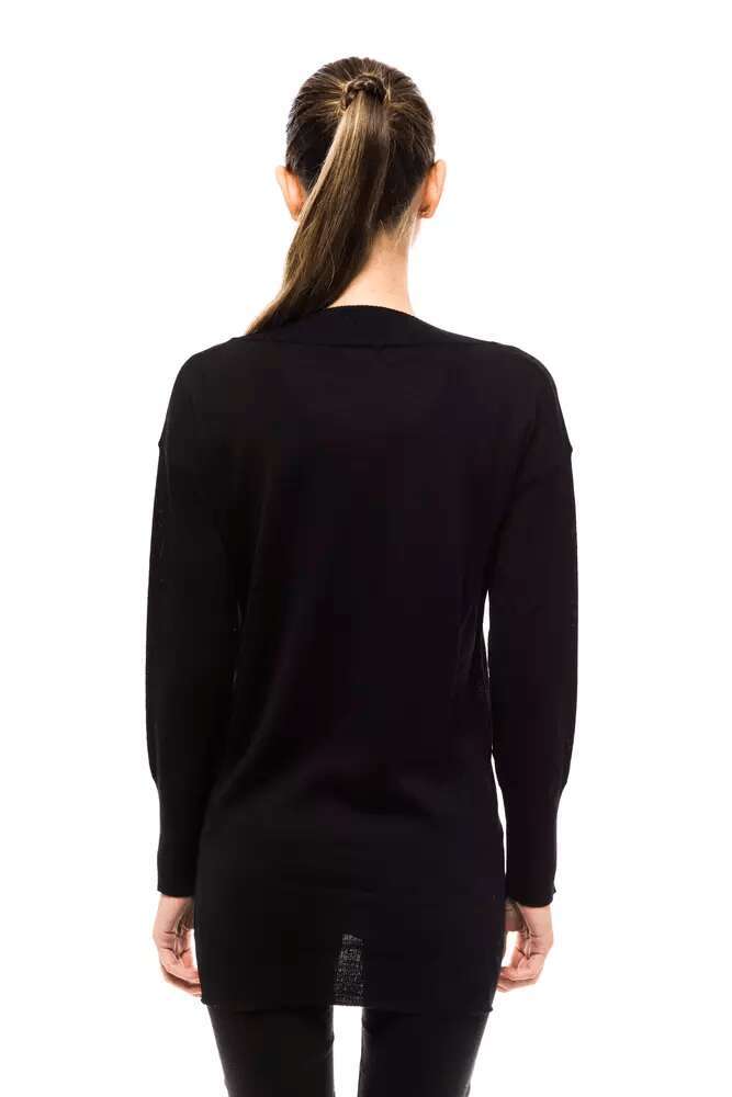 Pull en laine noire pour femme 4120025