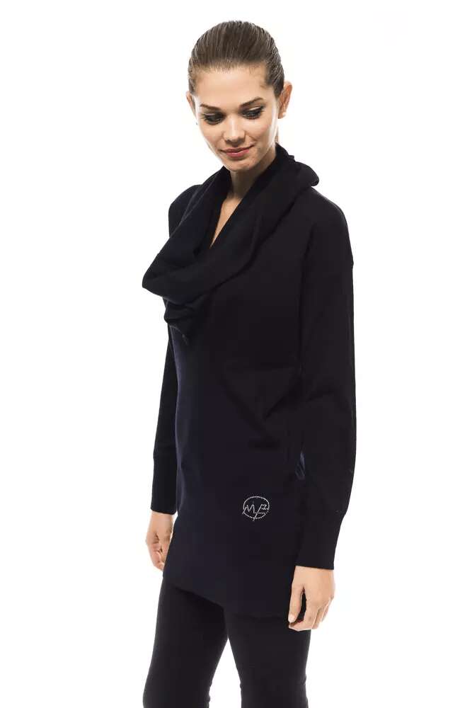 Pull en laine bleue pour femme 4110799