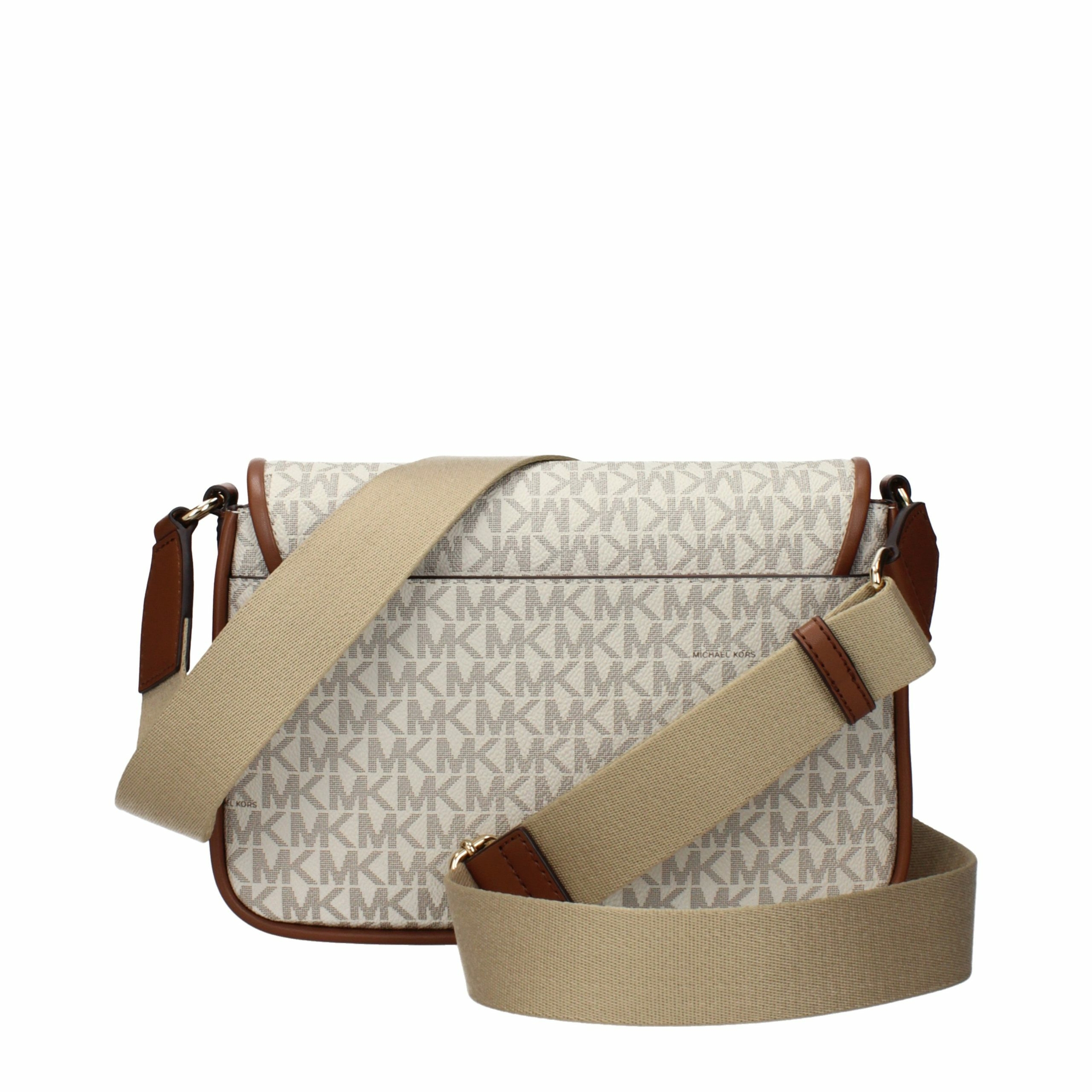 MK Beige Fabric Crossbody Bag 10351717