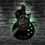 Horloge-murale-silencieuse-en-vinyle-Quartz-Instrument-de-musique-guitare-acoustique-d-cor-de-Bar-maison