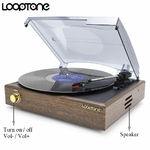 Looton-phonographe-classique-3-vitesses-Gramophone-tourne-disque-courroie-disque-vinyle-LP-avec-2-haut-parleurs