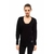 Pull en laine noire pour femme 4120019