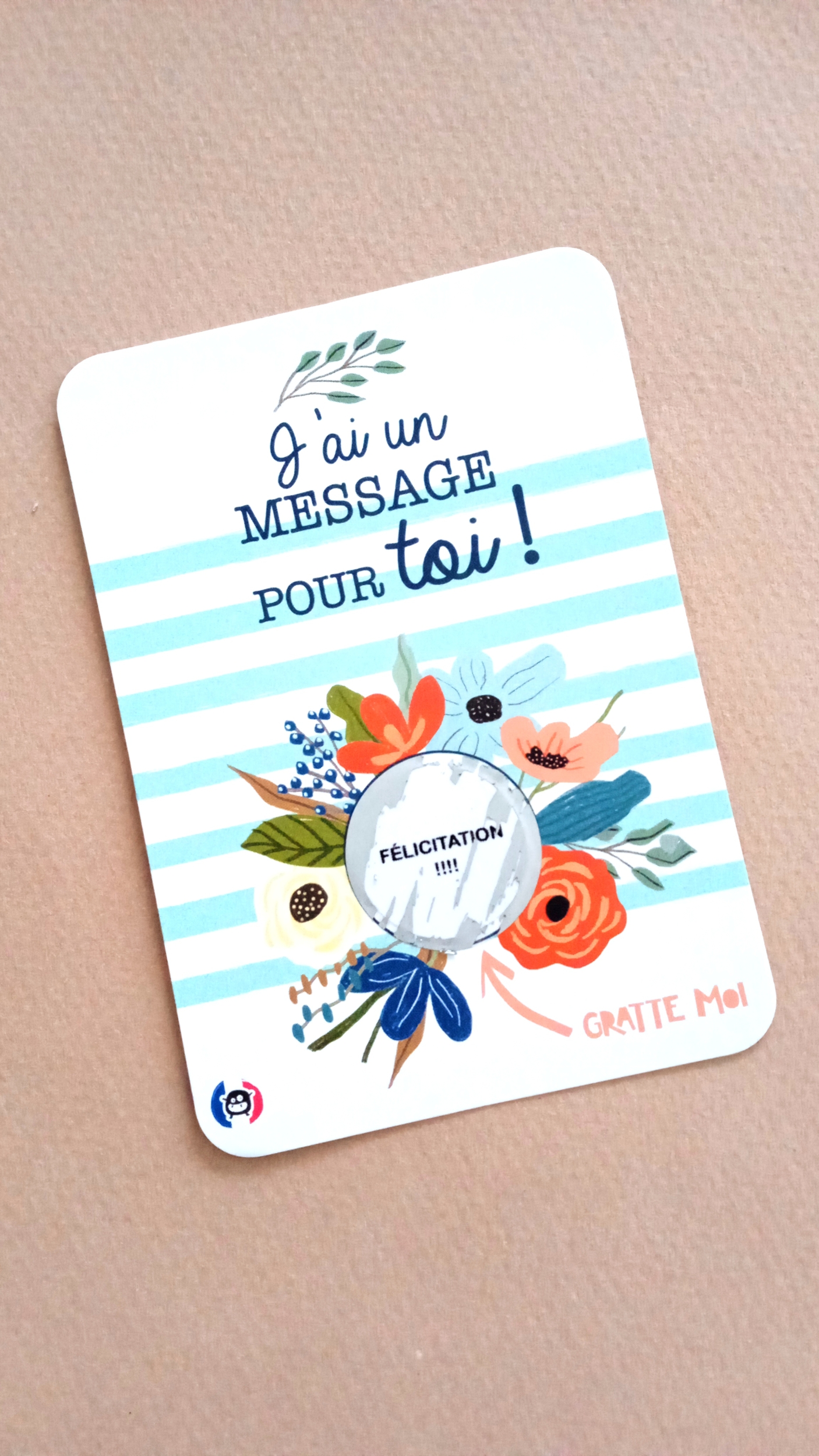 carte a gratter felicitation