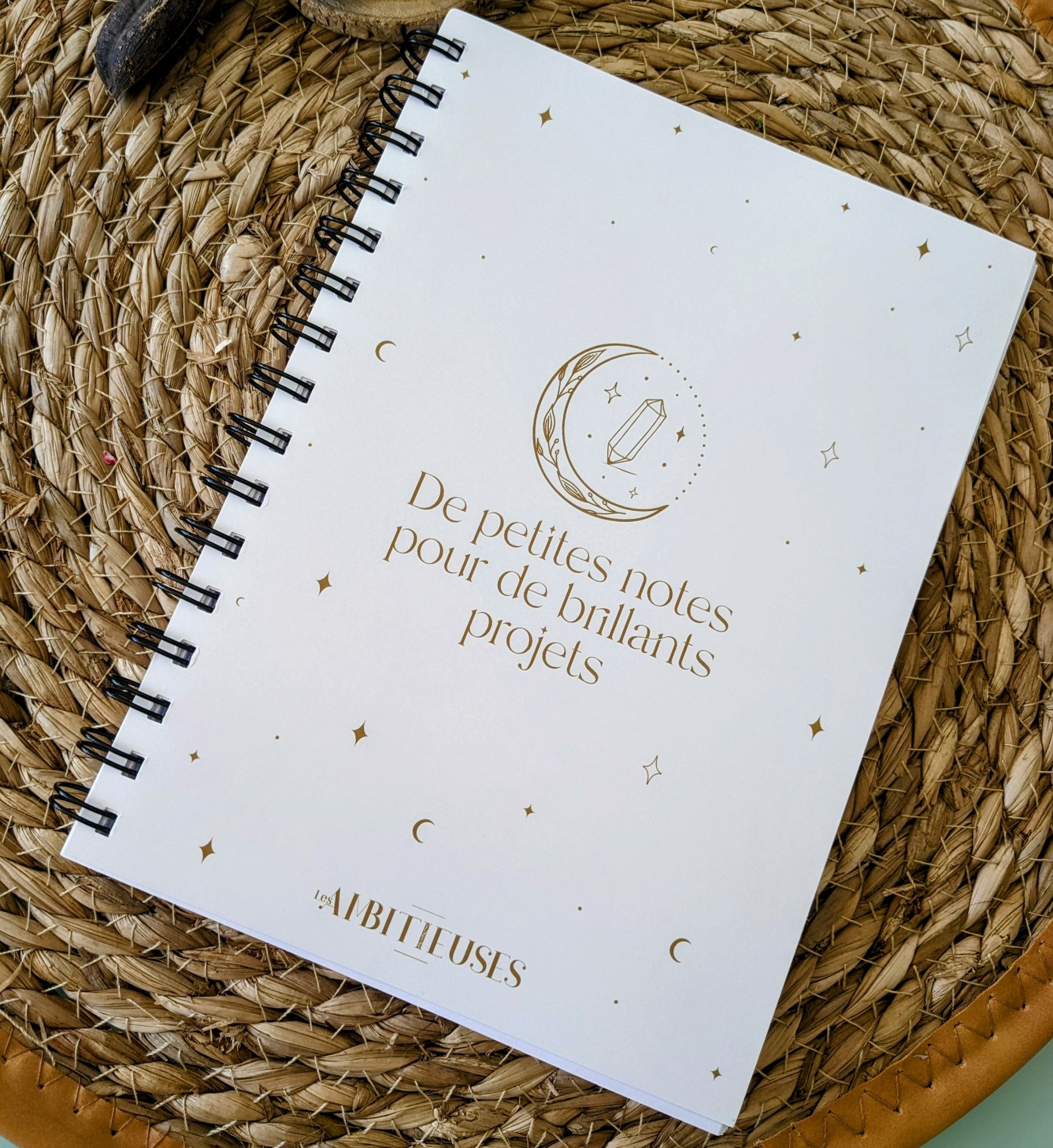 carnet de notes célèste blanc