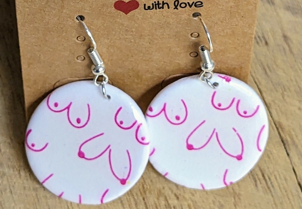 DaPongZhi D'oreilles Pour La Sensibilisation Cancer Du Sein Élégant