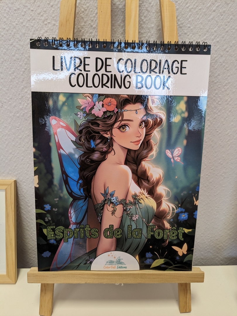 Livre de coloriage pour adultes 'Esprits de la Forêt' - Plongez dans un 