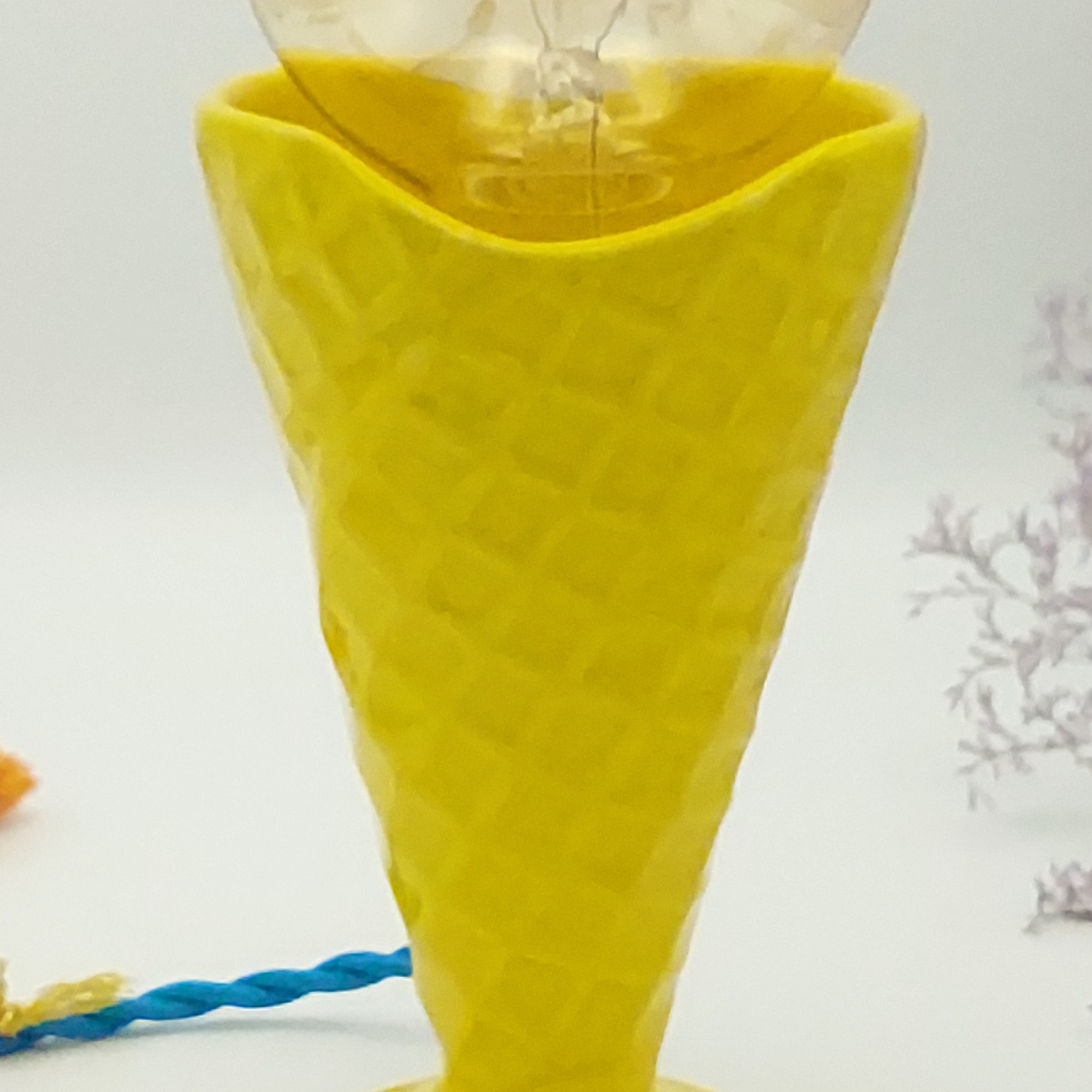 COR202201 lampe à posercoupe à glace jaune
