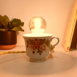 Lampe petite Tasse multi-roses B