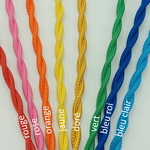 câbles textiles tressés couleurs