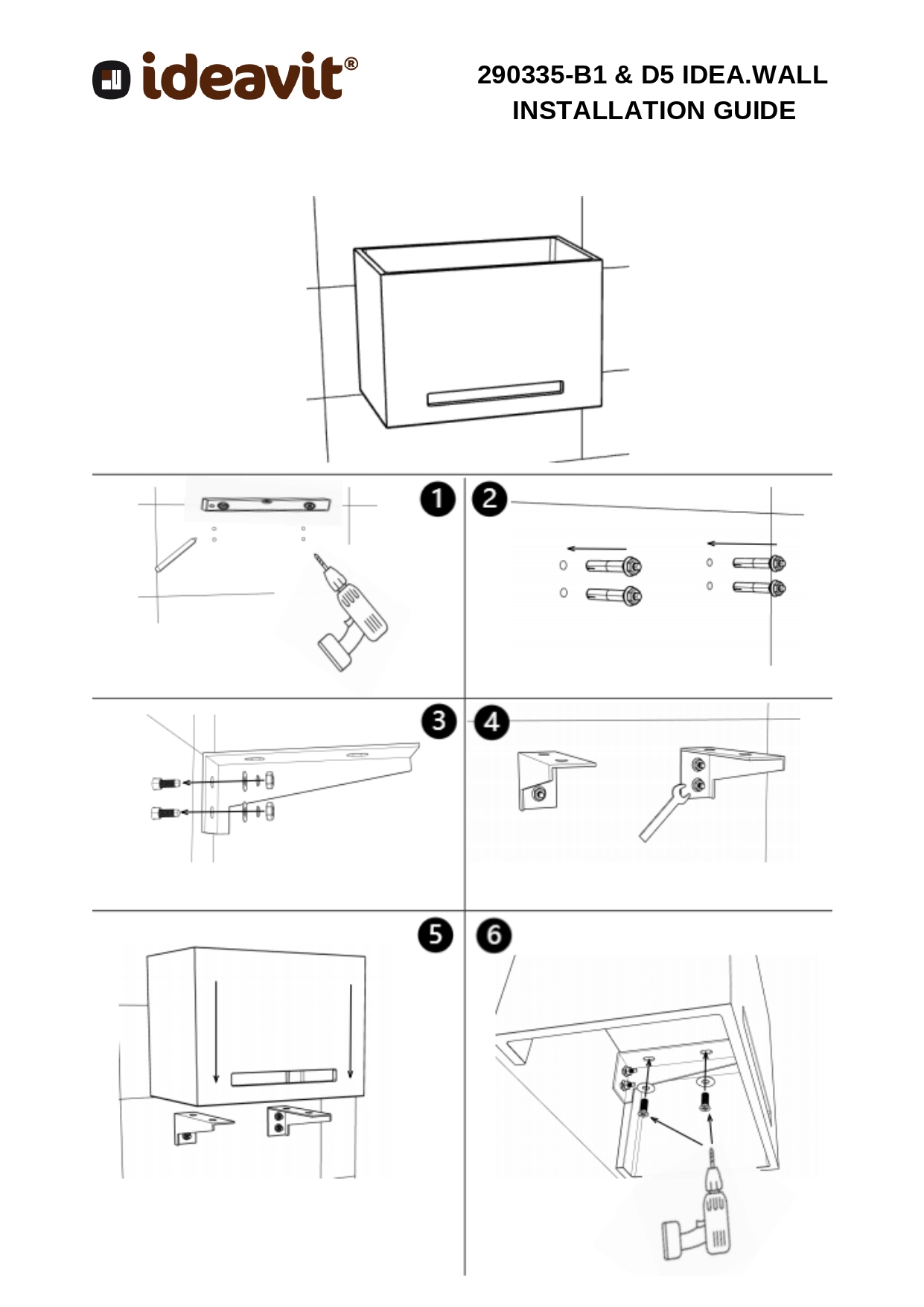 290335-B1 &amp; D5 IDEA.WALL INSTALLATION GUIDE_page-0001