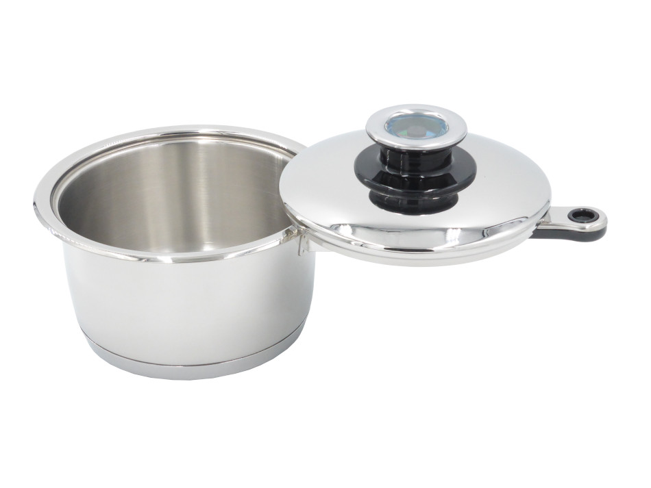 CASSEROLE INDUCTION 20 CM EN INOX – POIGNEE ERGONOMIQUE EN BAKELITE