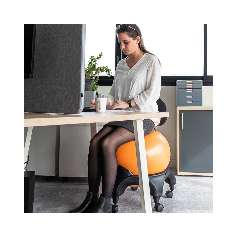 siège ballon ergonomique tonic chair orange