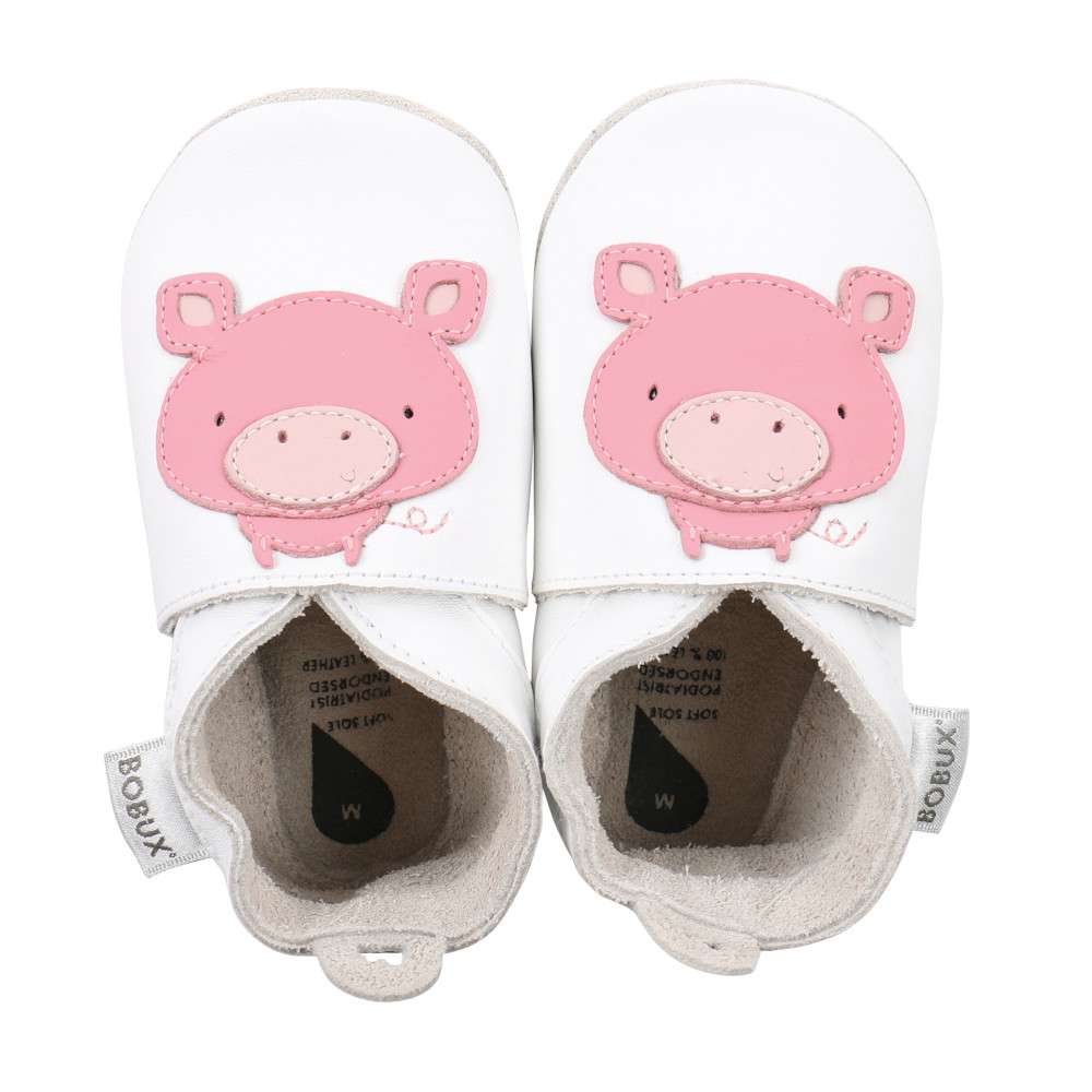 Chaussons en cuir pour bébé Soft Soles taille L - Bam-Boo le Panda