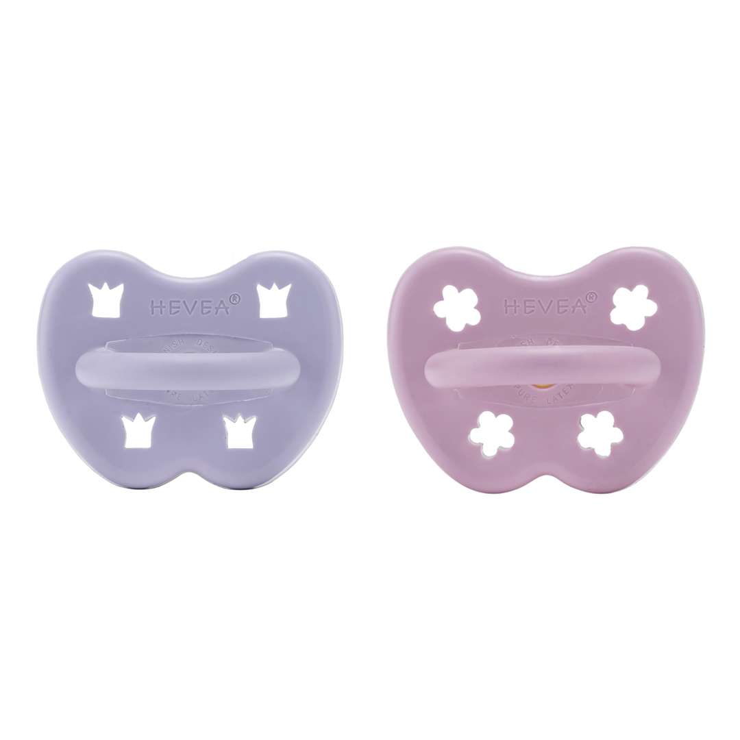 pack 2 tétines hevea 3 - 36 mois VIOLET  ORCHIDÉE • 3-36 mois