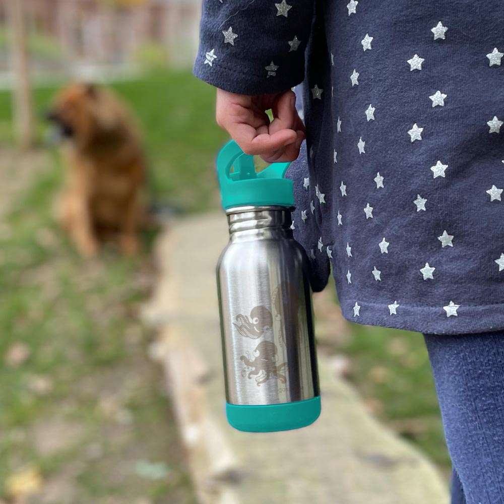 Gourde inox loopy gaspajoe 400 ml poulpe - L43_BD